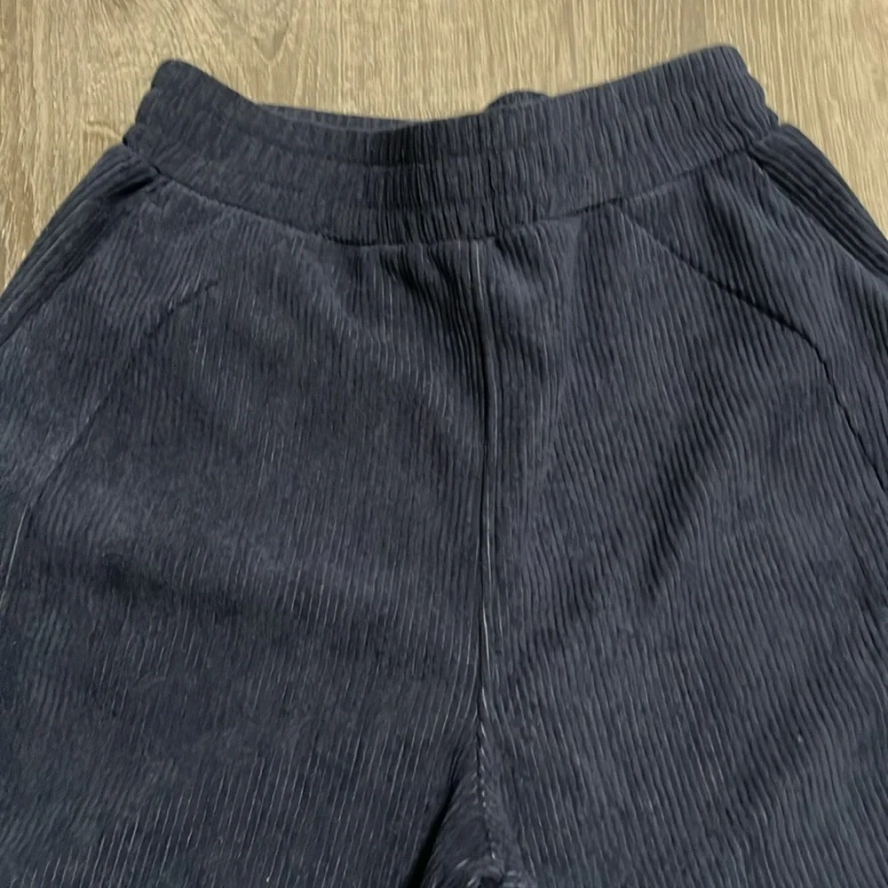 Halara High Waisted Side Pocket Straight Leg Mop Corduroy Casual Pants XS Petite - Picture 5 of 6
